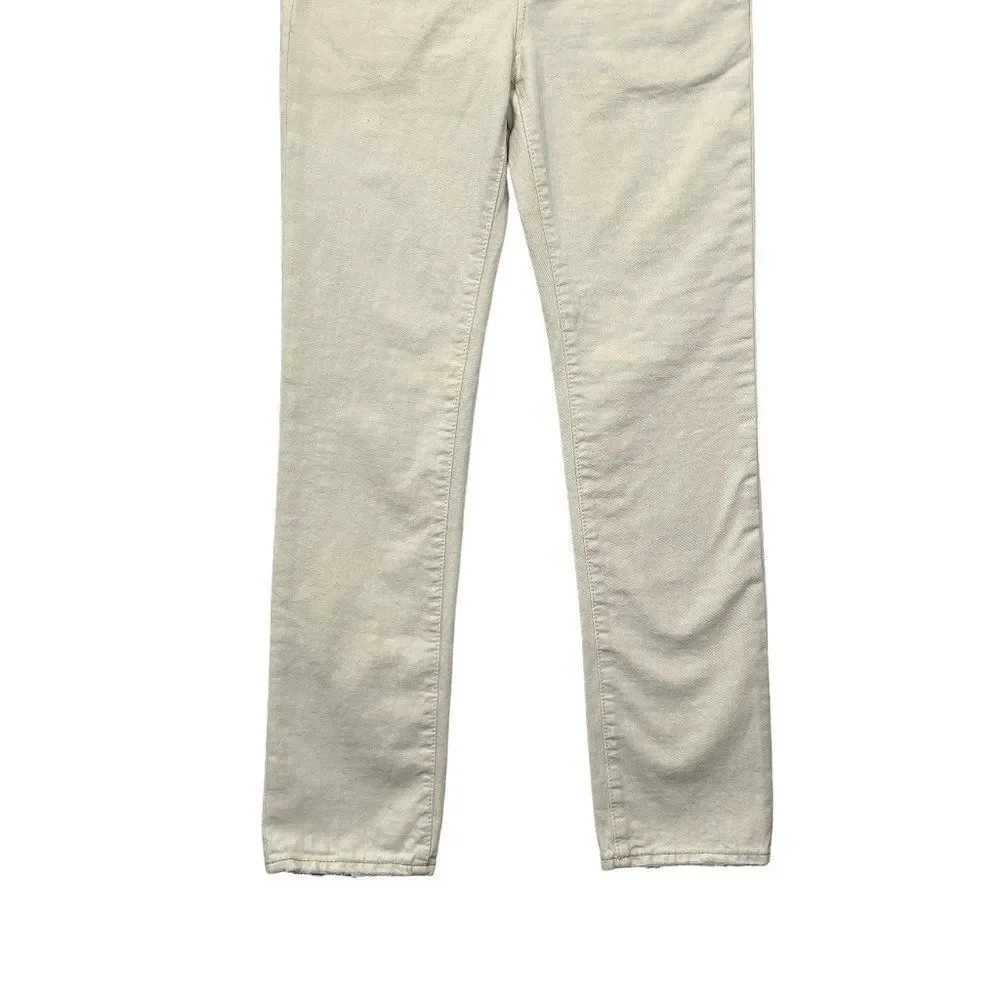 Polo Ralph Lauren 650 Jeans Boy's‎ Size 10 Cream Skinny Denim Pants